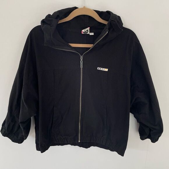ROXY ZIP UP JACKET cropped 3/4 sleeve’s size large - Picture 1 of 7